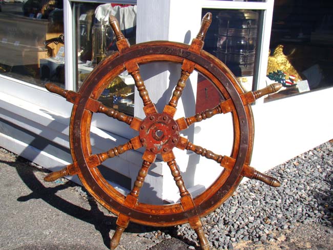 A wonderful 8 spoke Ships' Wheel circa 1890-1900